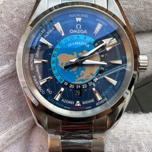 AQUA TERRA 150M CO‑AXIAL MASTER CHRONOMETER GMT WORLDTIMER 43 MM