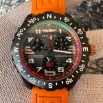 Breitling Endurance Chronometer Quartz Movement 46mm Black Dial Orange Rubber Strap