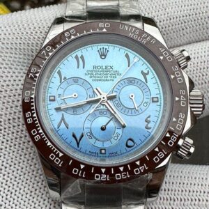 Rolex Cosmograph Daytona Ice Blue Arabic Dial Platinum Watch
