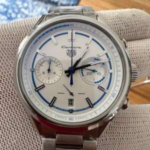 AG HEUER CARRERA X AUTOMATIC 42 MM POLISHED STEEL WHITE