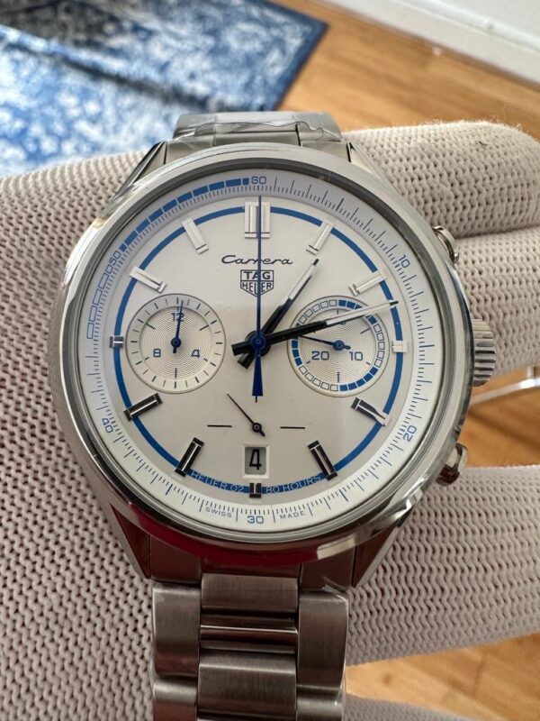 AG HEUER CARRERA X AUTOMATIC 42 MM POLISHED STEEL WHITE
