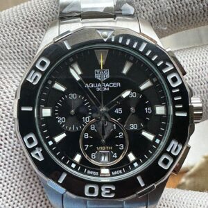 TAG Heuer Aquaracer Black Dial 43mm Swiss Quartz Movement with Chronograph watch