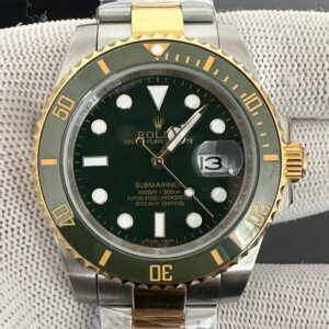 Rolex Submariner Date Green Dial Screwed Crown Men' Watch