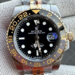 2023 Rolex GMT-Master II Yellow Gold and Oystersteel Jubilee Bracelet Black Dial