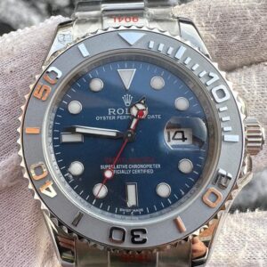 Rolex Yacht Master 43mm Blue Dial Grey Bezel Luxury Watch