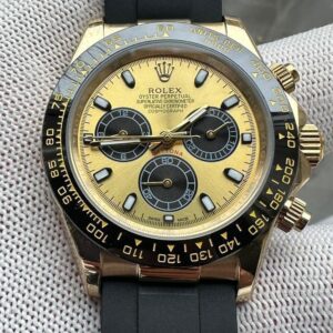 Rolex Cosmograph Daytona Gold Color Dial Platinum Watch