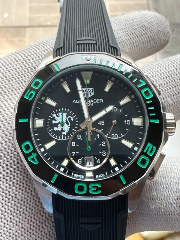 Tag Heuer Aquaracer 300M Quartz Chronograph watch ceramic black rubber