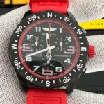 Breitling Endurance Chronometer Quartz Movement 46mm Red Dial Rubber Strap