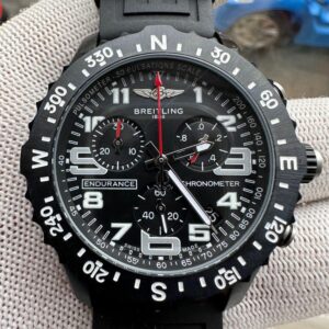 Breitling Endurance Chronometer Quartz Movement 44mm Black Dial Rubber Strap