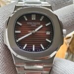 Patek Philippe Nautilus Automatic Movement 42mm Brown Dial Stainless Steel Watch