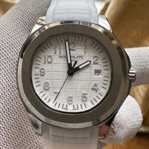 Patek Philippe Aquanaut White Automatic Movement 42mm White Dial Rubber Strap Luxury Watch