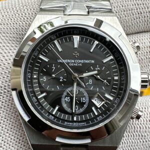 Vacheron Constantin Overseas Chronograph Brown Dial Swiss Replica Watch - Stainless Steel Strap